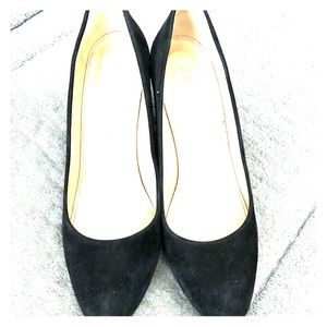 Jcrew suede black wedge